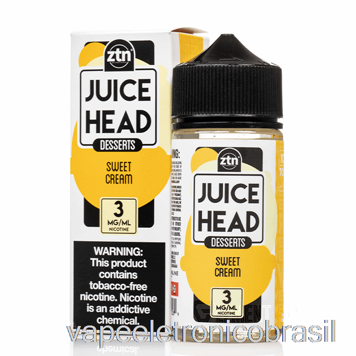 Vape Recarregável Creme Doce - Cabeça De Suco - 100ml 0mg